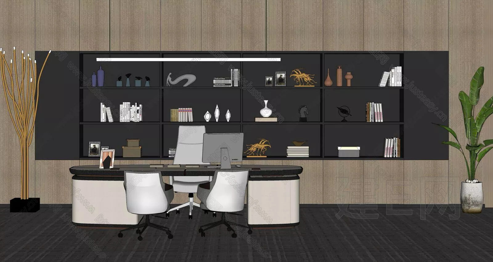 MODERN OFFICE INTERIOR - SKETCHUP 3D MODEL - ENSCAPE - 101793928