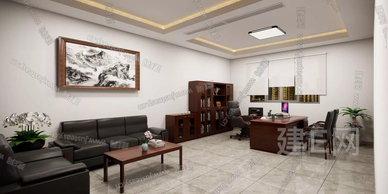 MODERN OFFICE INTERIOR - SKETCHUP 3D MODEL - ENSCAPE - 103170591