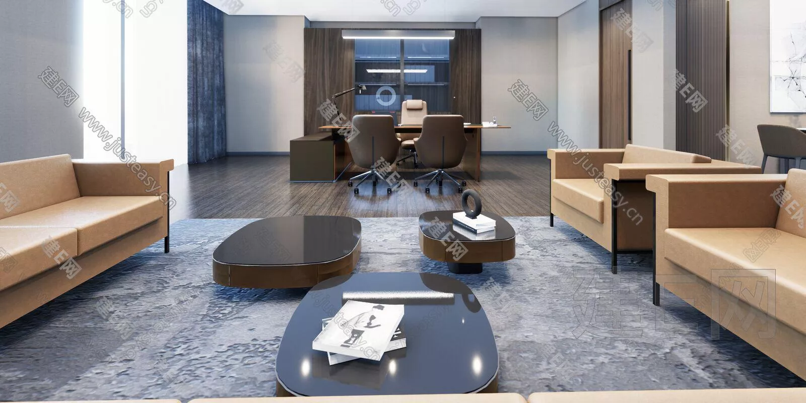 MODERN OFFICE INTERIOR - SKETCHUP 3D MODEL - ENSCAPE - 104088069