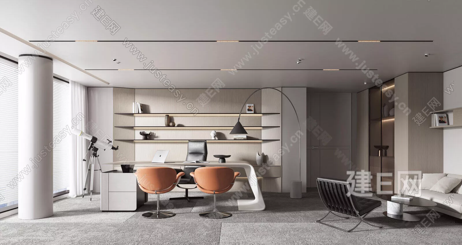 MODERN OFFICE INTERIOR - SKETCHUP 3D MODEL - ENSCAPE - 104286959