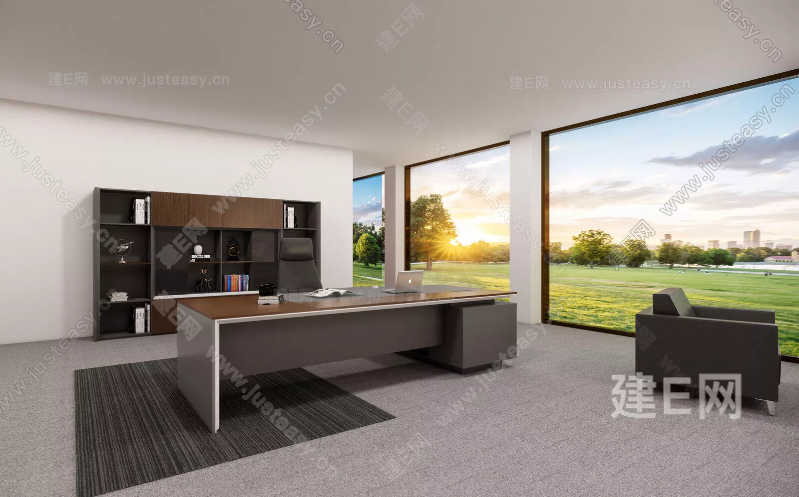 MODERN OFFICE INTERIOR - SKETCHUP 3D MODEL - ENSCAPE - 106054377