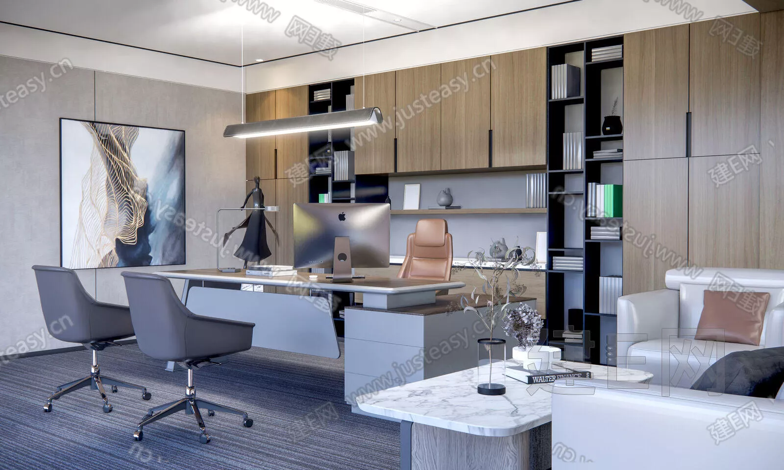 MODERN OFFICE INTERIOR - SKETCHUP 3D MODEL - ENSCAPE - 106841107