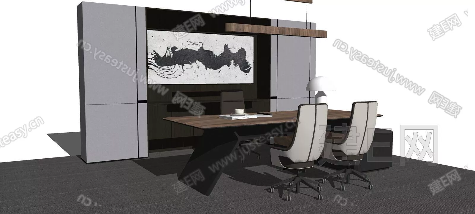 MODERN OFFICE INTERIOR - SKETCHUP 3D MODEL - ENSCAPE - 108216729