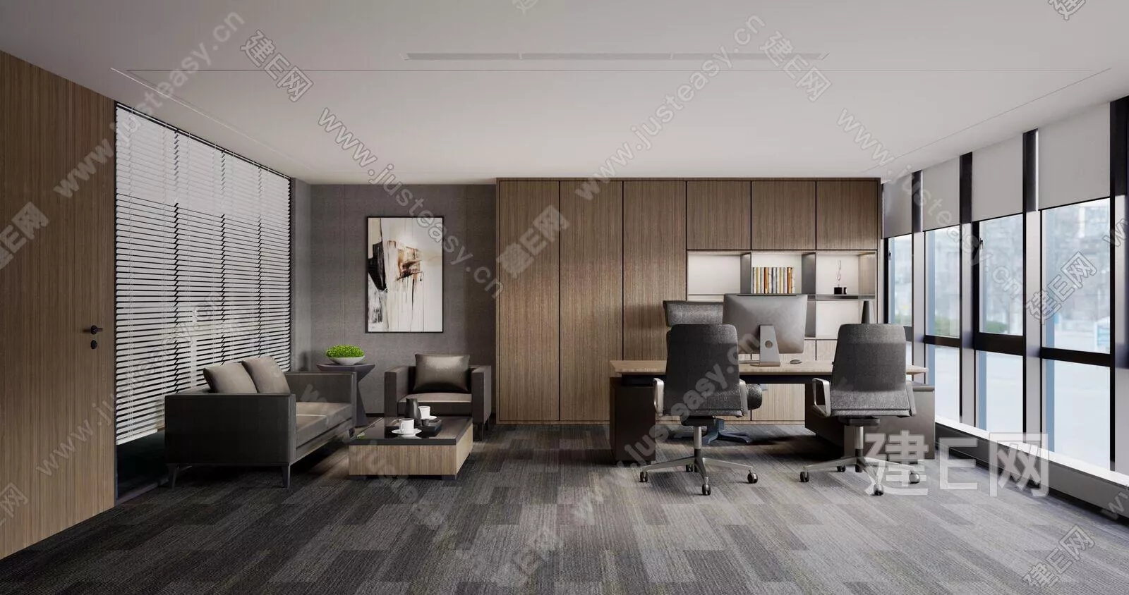 MODERN OFFICE INTERIOR - SKETCHUP 3D MODEL - ENSCAPE - 109592671