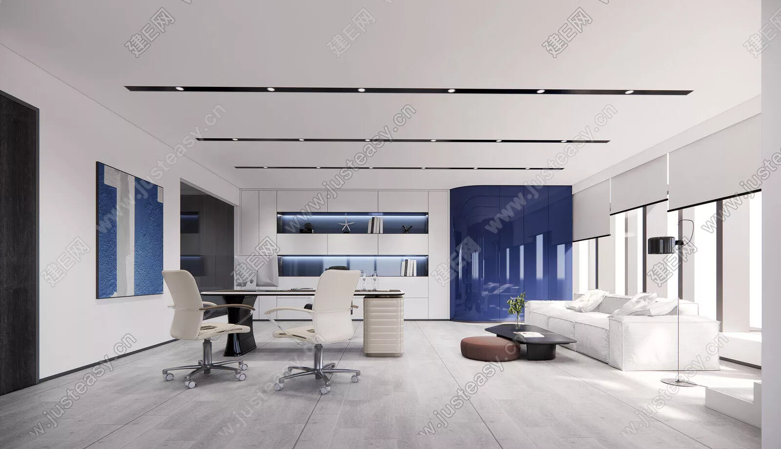 MODERN OFFICE INTERIOR - SKETCHUP 3D MODEL - ENSCAPE - 109659604