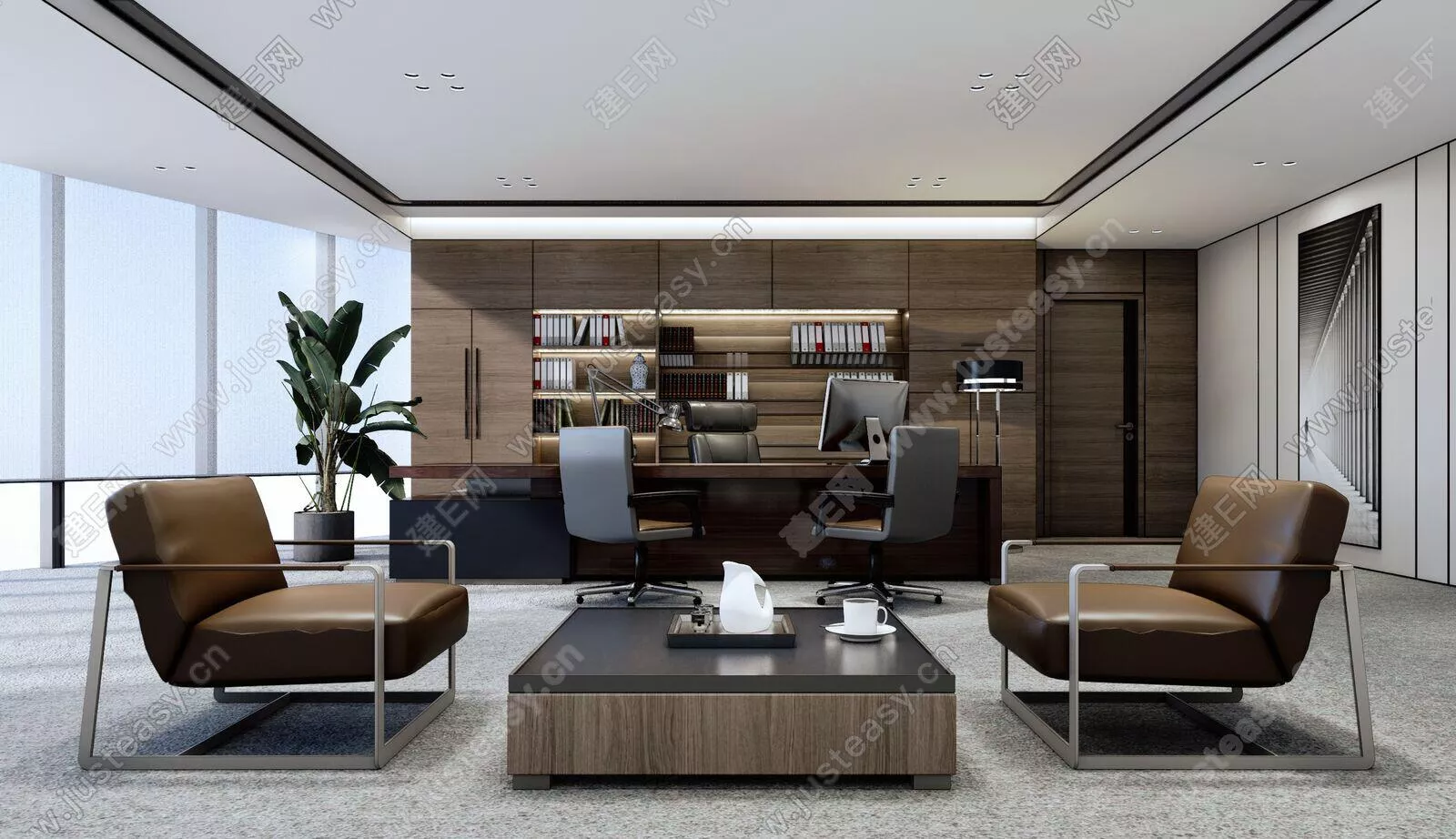 MODERN OFFICE INTERIOR - SKETCHUP 3D MODEL - ENSCAPE - 113197189