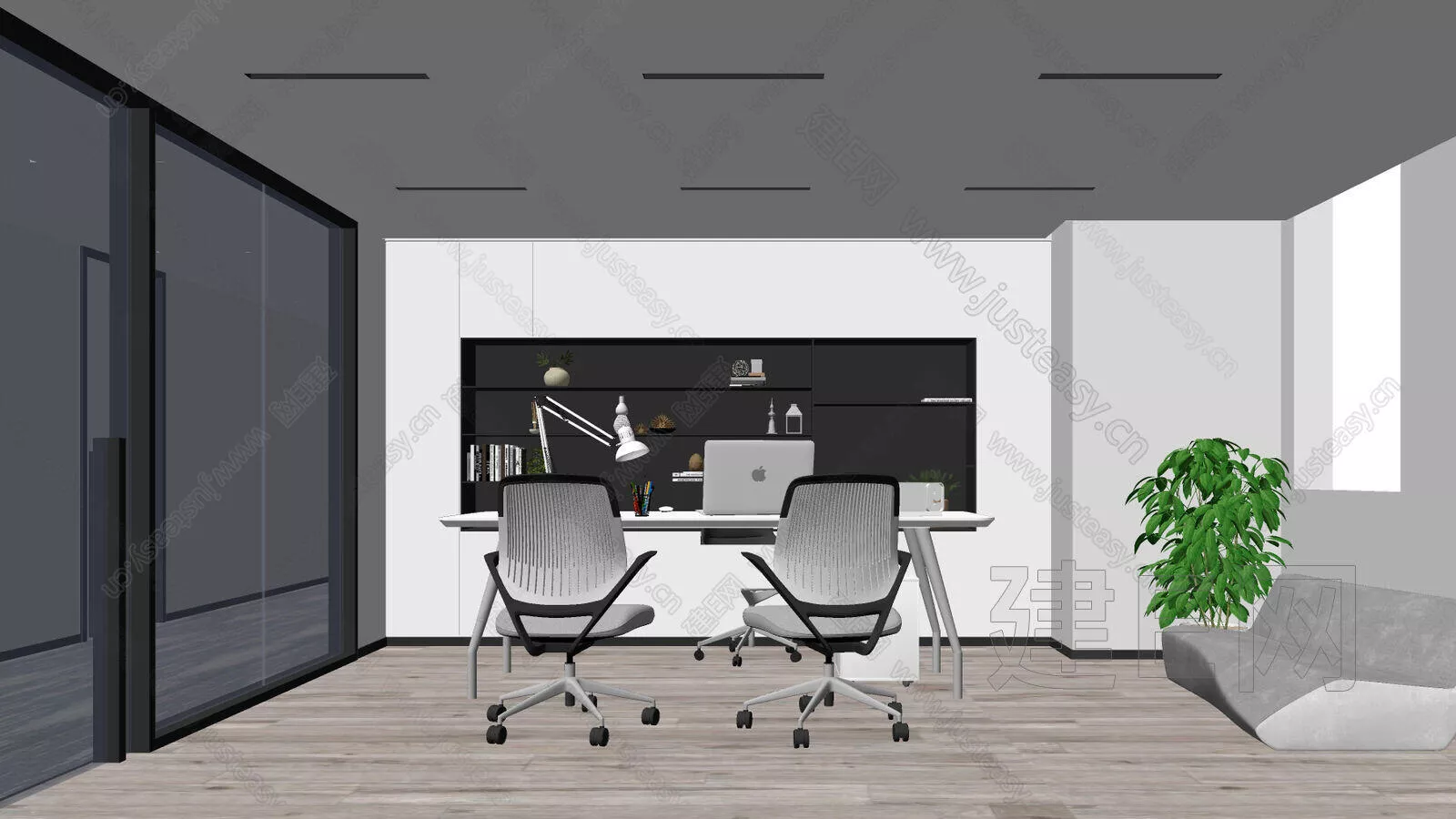 MODERN OFFICE INTERIOR - SKETCHUP 3D MODEL - ENSCAPE - 115819892