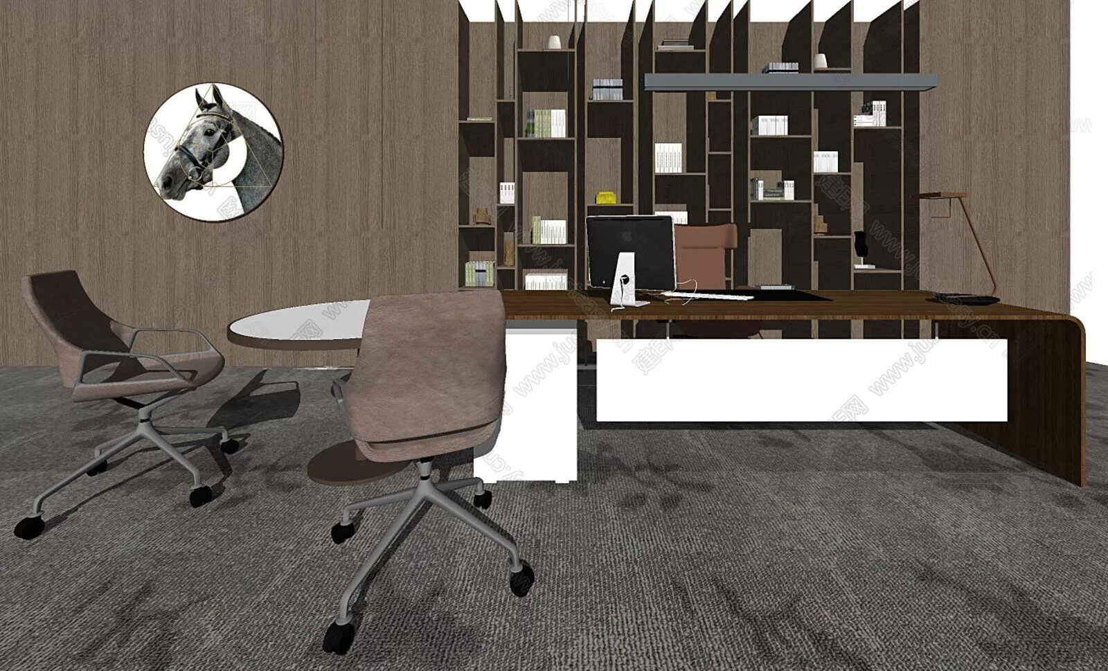 MODERN OFFICE INTERIOR - SKETCHUP 3D MODEL - ENSCAPE - 116408456