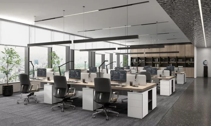 MODERN OFFICE INTERIOR - SKETCHUP 3D SCENE - VRAY OR ENSCAPE - ID11568