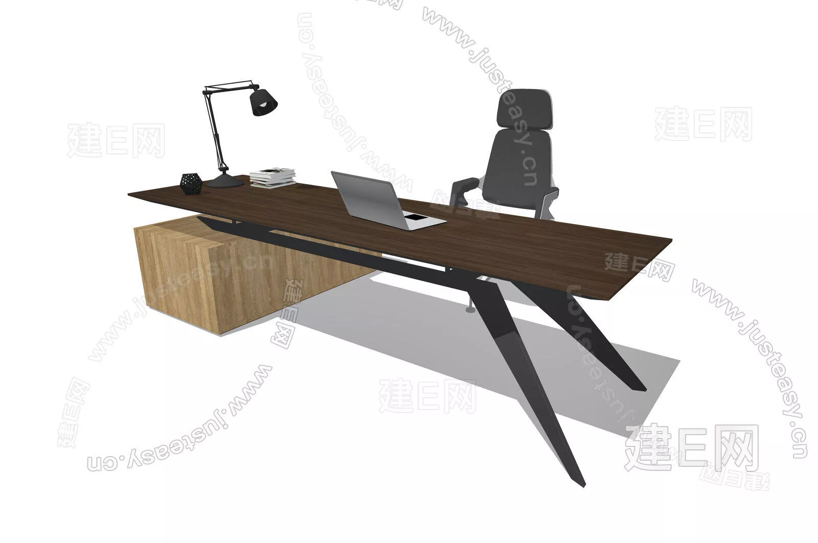 MODERN OFFICE TABLE SET - SKETCHUP 3D MODEL - ENSCAPE - 111624541