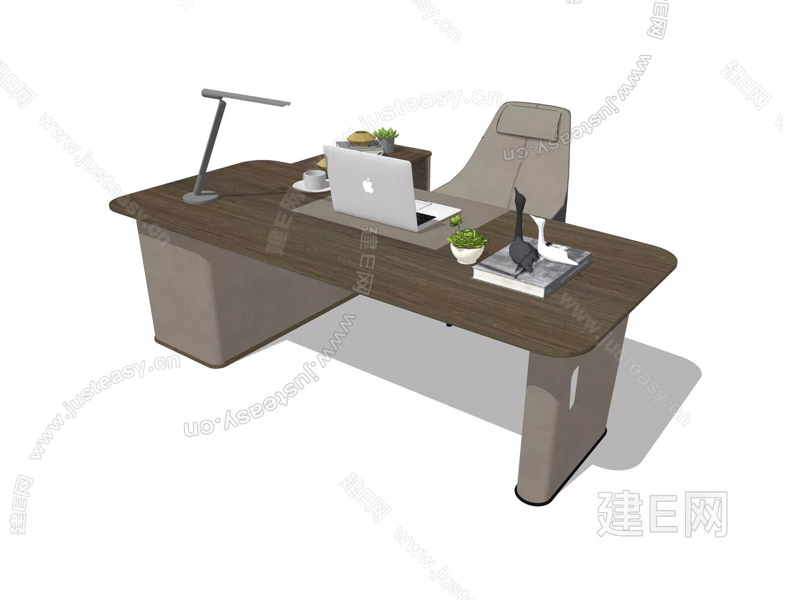 MODERN OFFICE TABLE SET - SKETCHUP 3D MODEL - ENSCAPE - 111624636