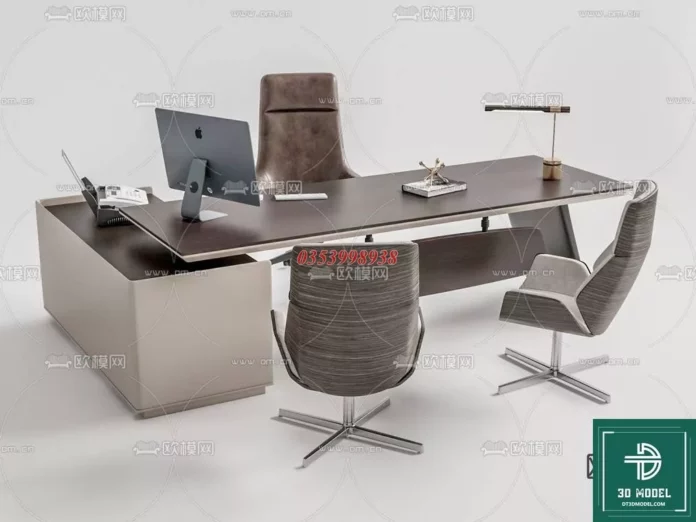 MODERN OFFICE TABLE - SKETCHUP 3D MODEL - VRAY OR ENSCAPE - ID11597