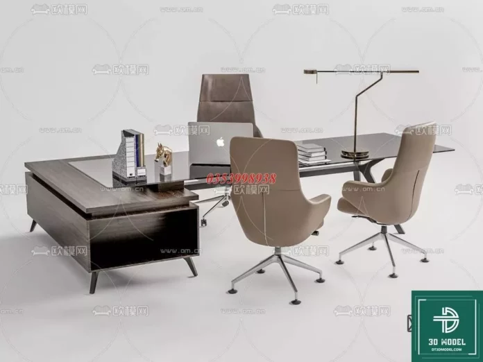 MODERN OFFICE TABLE - SKETCHUP 3D MODEL - VRAY OR ENSCAPE - ID11600