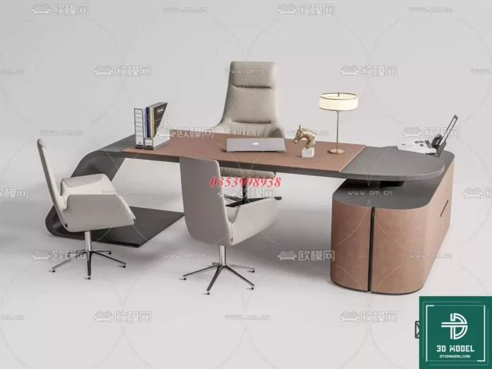 MODERN OFFICE TABLE - SKETCHUP 3D MODEL - VRAY OR ENSCAPE - ID11601