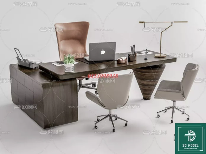 MODERN OFFICE TABLE - SKETCHUP 3D MODEL - VRAY OR ENSCAPE - ID11604