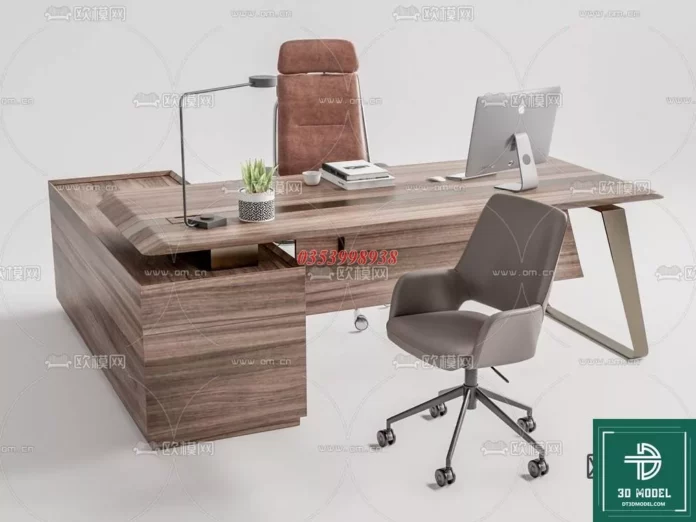 MODERN OFFICE TABLE - SKETCHUP 3D MODEL - VRAY OR ENSCAPE - ID11612