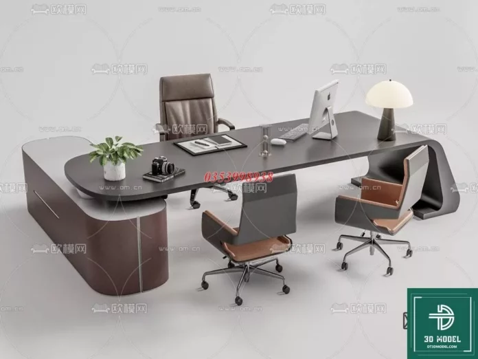 MODERN OFFICE TABLE - SKETCHUP 3D MODEL - VRAY OR ENSCAPE - ID11617