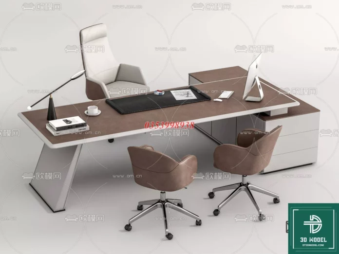 MODERN OFFICE TABLE - SKETCHUP 3D MODEL - VRAY OR ENSCAPE - ID11618