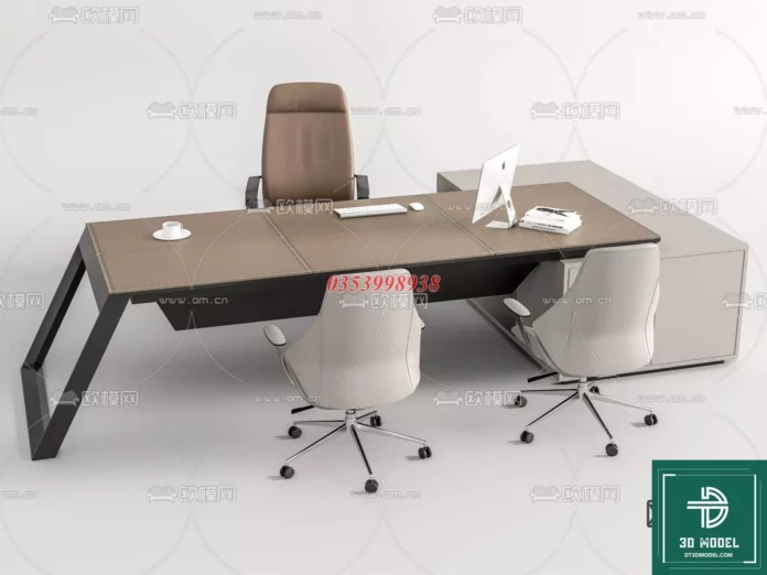 MODERN OFFICE TABLE - SKETCHUP 3D MODEL - VRAY OR ENSCAPE - ID11620