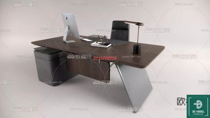 MODERN OFFICE TABLE - SKETCHUP 3D MODEL - VRAY OR ENSCAPE - ID11622