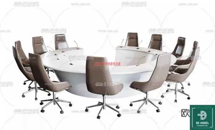 MODERN OFFICE TABLE - SKETCHUP 3D MODEL - VRAY OR ENSCAPE - ID11632