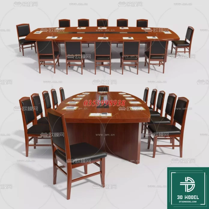 MODERN OFFICE TABLE - SKETCHUP 3D MODEL - VRAY OR ENSCAPE - ID11637