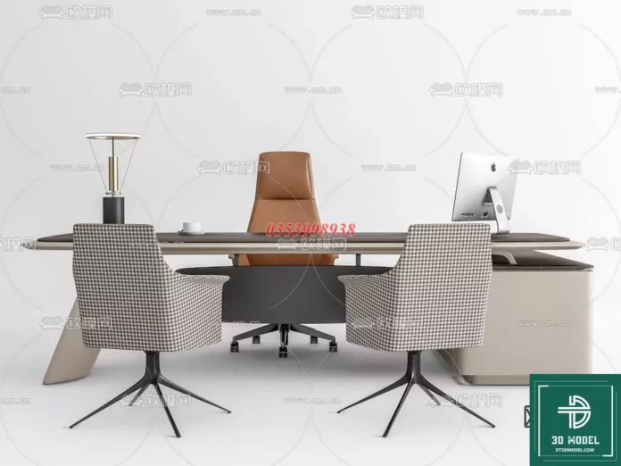 MODERN OFFICE TABLE - SKETCHUP 3D MODEL - VRAY OR ENSCAPE - ID11662