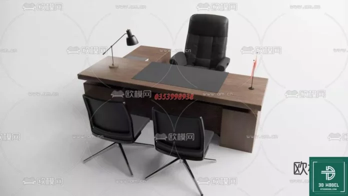 MODERN OFFICE TABLE - SKETCHUP 3D MODEL - VRAY OR ENSCAPE - ID11670