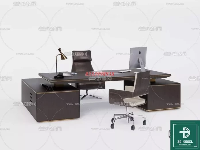 MODERN OFFICE TABLE - SKETCHUP 3D MODEL - VRAY OR ENSCAPE - ID11686