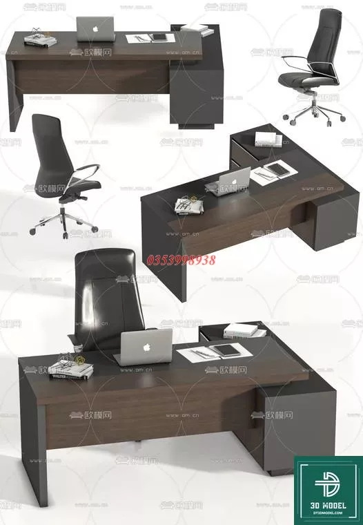 MODERN OFFICE TABLE - SKETCHUP 3D MODEL - VRAY OR ENSCAPE - ID11706