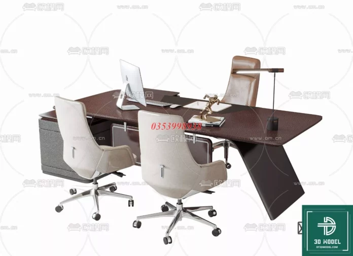 MODERN OFFICE TABLE - SKETCHUP 3D MODEL - VRAY OR ENSCAPE - ID11734