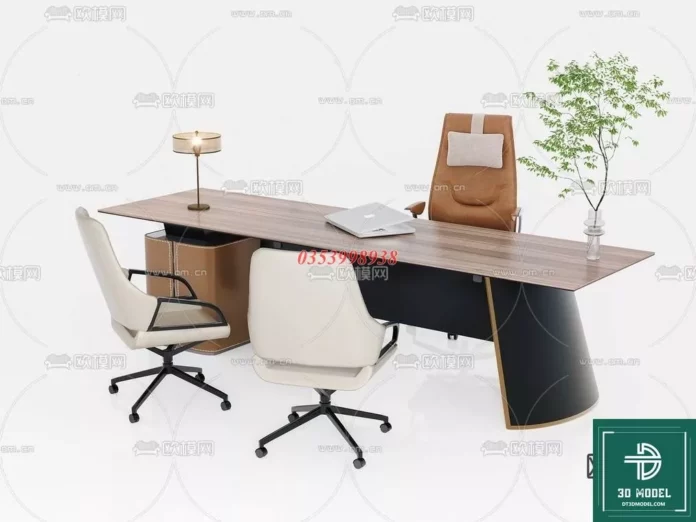 MODERN OFFICE TABLE - SKETCHUP 3D MODEL - VRAY OR ENSCAPE - ID11737