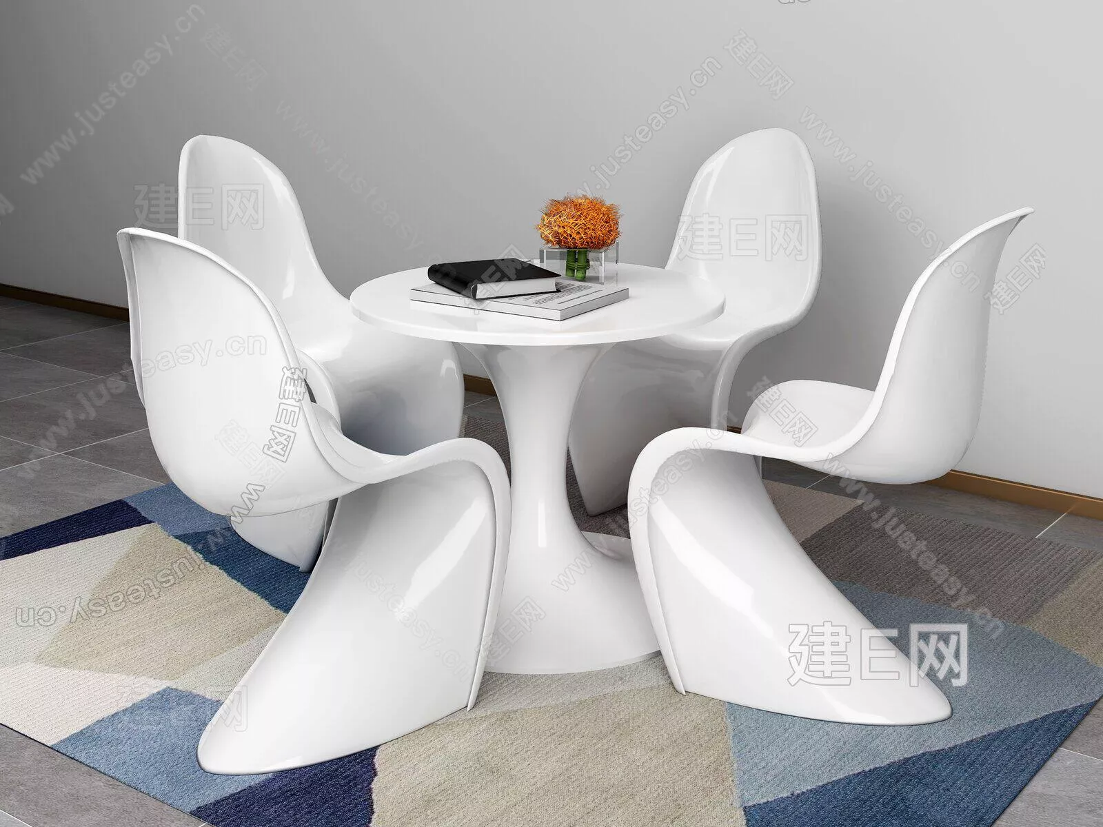 MODERN OTHER TABLE SET - SKETCHUP 3D MODEL - ENSCAPE - 111168867