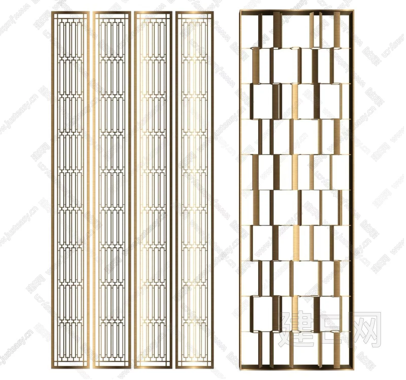 MODERN PARTITION SCREEN - SKETCHUP 3D MODEL - ENSCAPE - 111624562