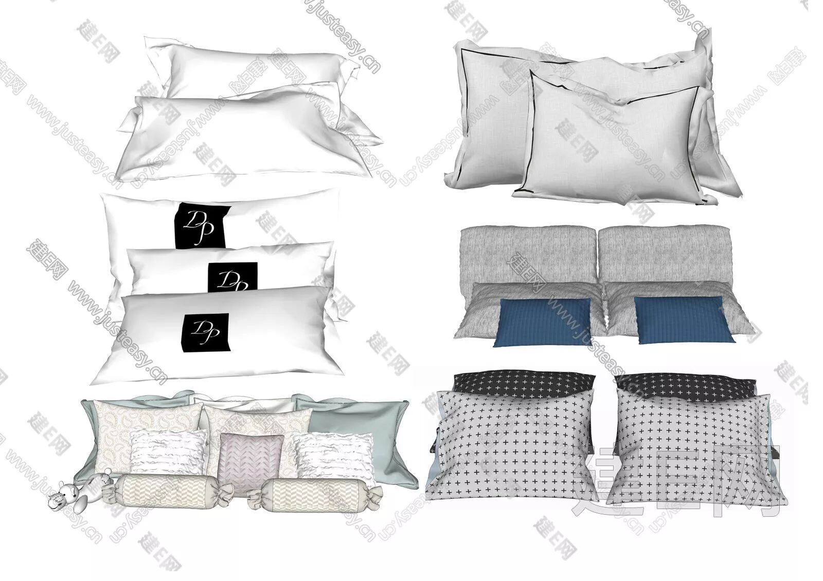 MODERN PILLOW - SKETCHUP 3D MODEL - ENSCAPE - 109199545