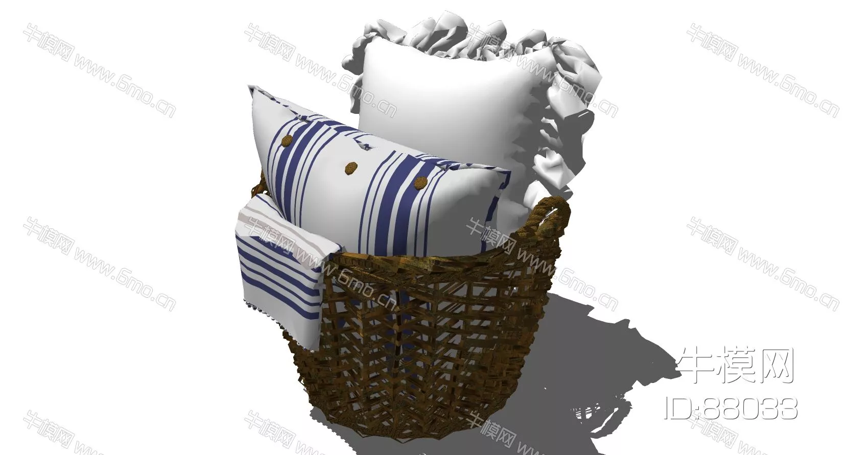 MODERN PILLOW - SKETCHUP 3D MODEL - ENSCAPE - 88033