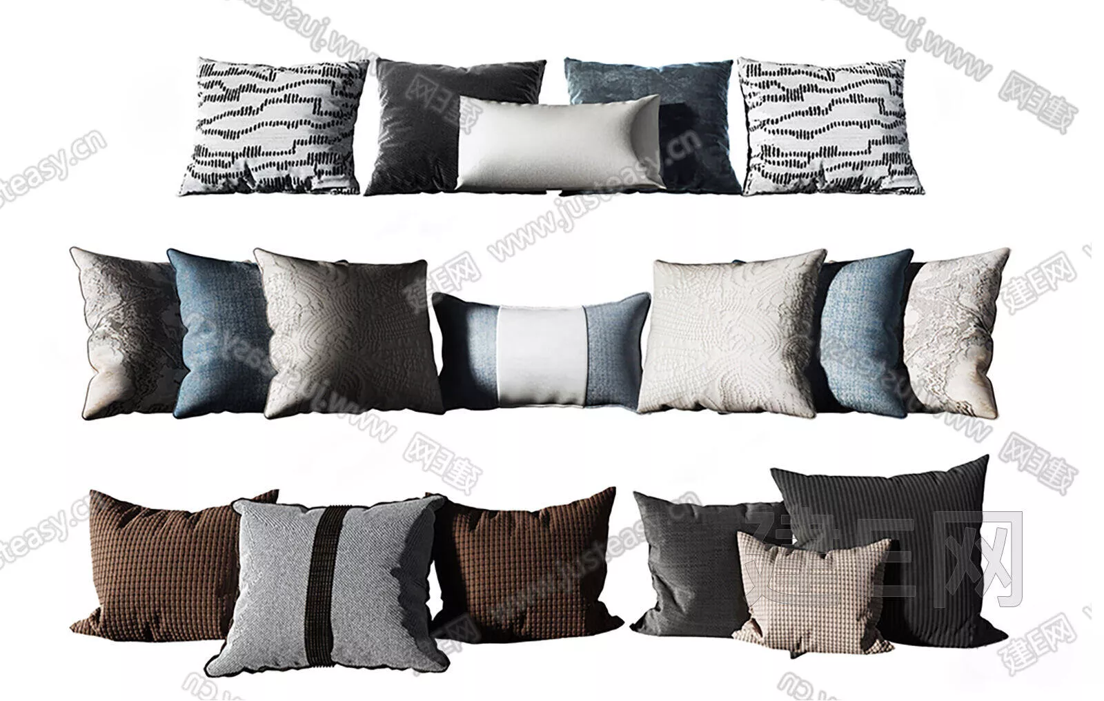 MODERN PILLOW - SKETCHUP 3D MODEL - VRAY - 102188073