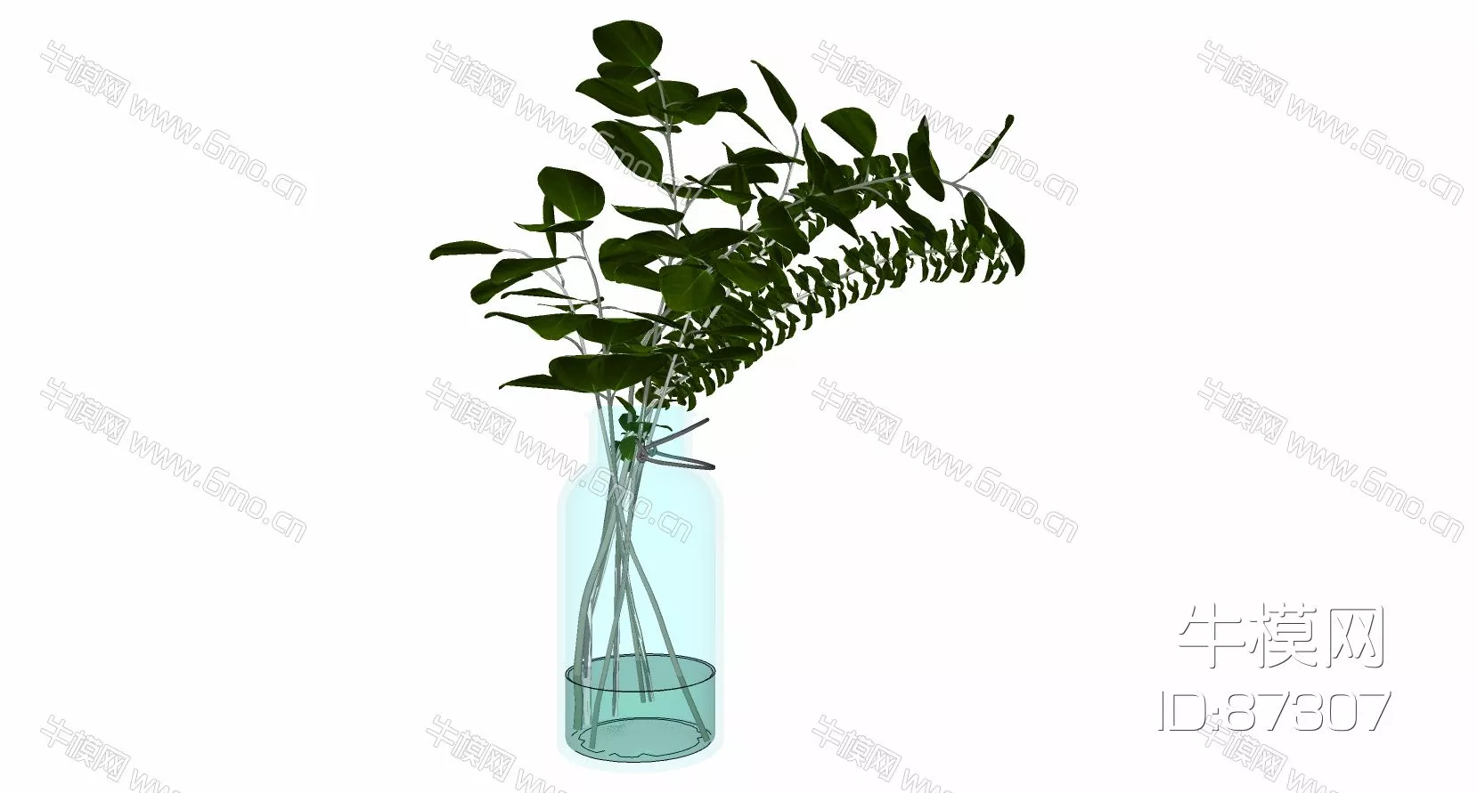 MODERN PLANT - SKETCHUP 3D MODEL - ENSCAPE - 87307