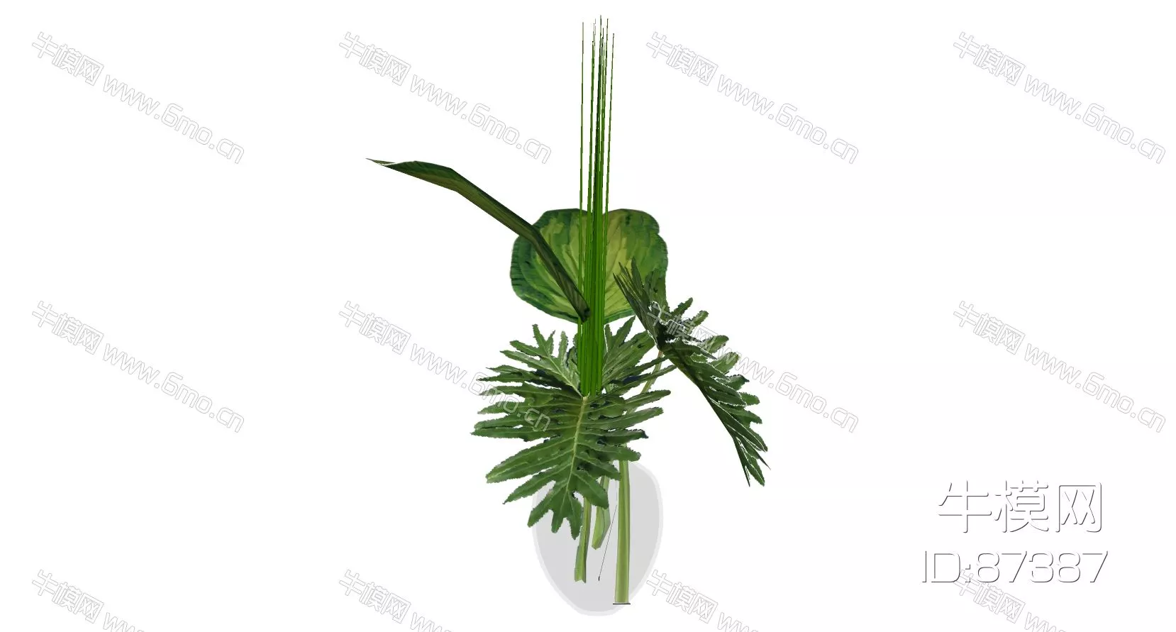 MODERN PLANT - SKETCHUP 3D MODEL - ENSCAPE - 87387