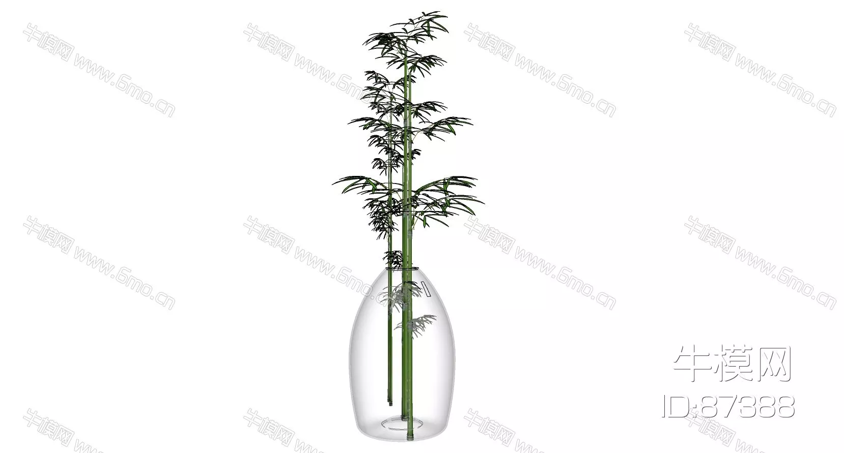 MODERN PLANT - SKETCHUP 3D MODEL - ENSCAPE - 87388