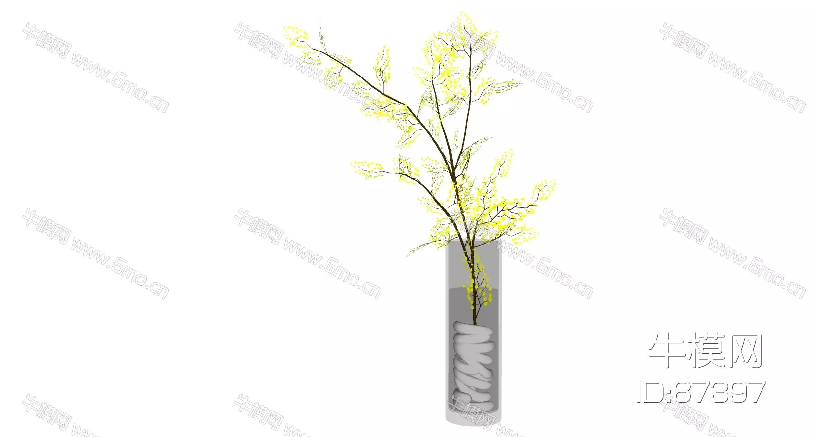 MODERN PLANT - SKETCHUP 3D MODEL - ENSCAPE - 87397