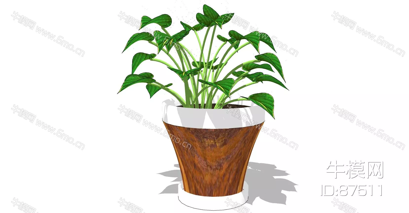 MODERN PLANT - SKETCHUP 3D MODEL - ENSCAPE - 87511