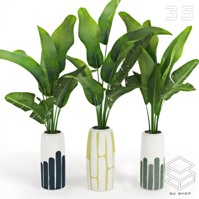 MODERN PLANT - SKETCHUP 3D MODEL - VRAY OR ENSCAPE - ID12017