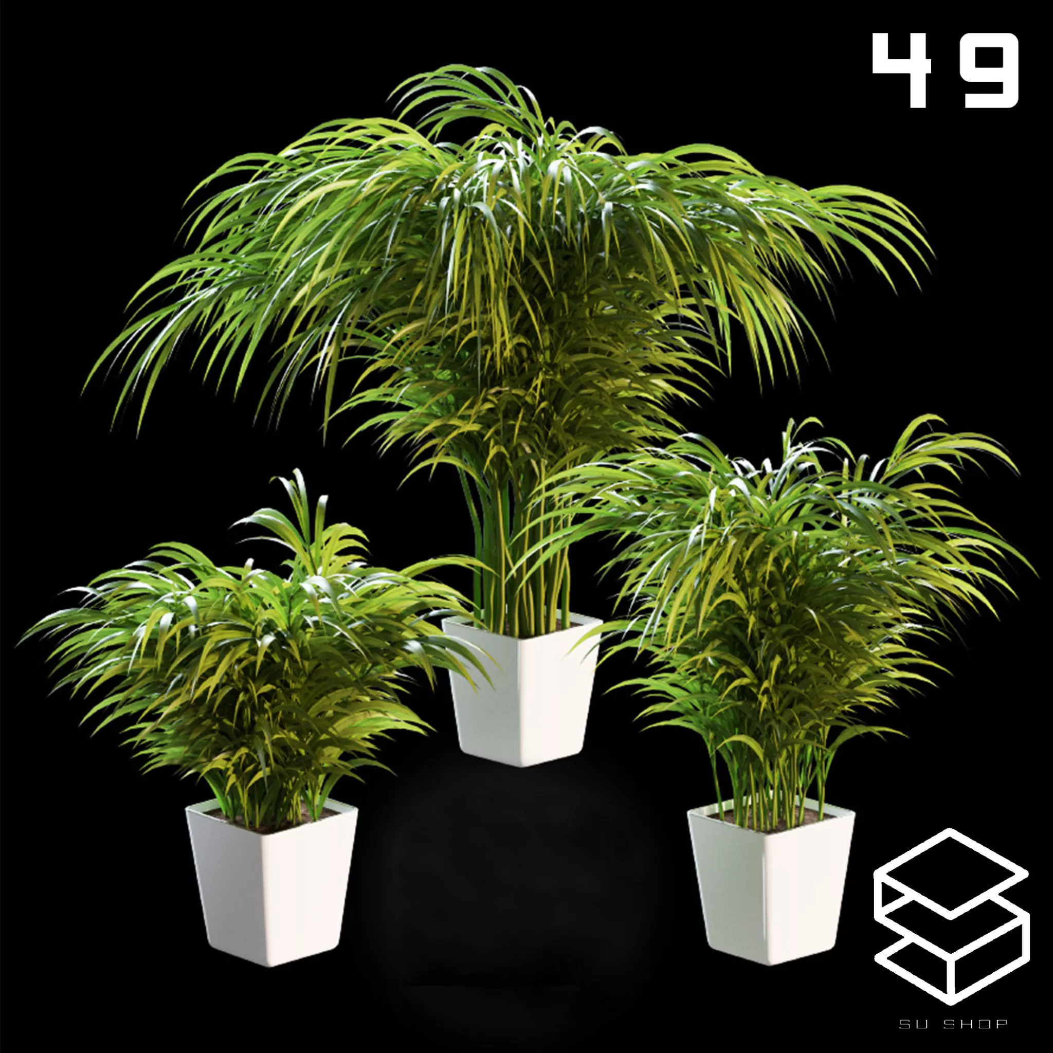 MODERN PLANT - SKETCHUP 3D MODEL - VRAY OR ENSCAPE - ID12032