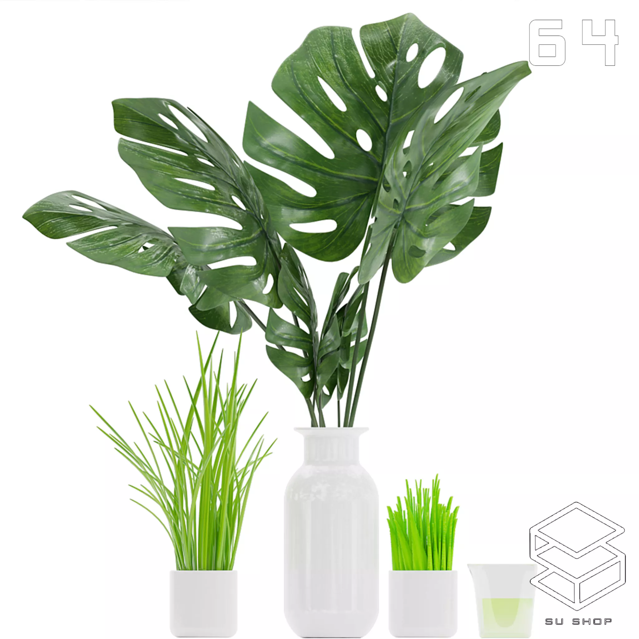 MODERN PLANT - SKETCHUP 3D MODEL - VRAY OR ENSCAPE - ID12049