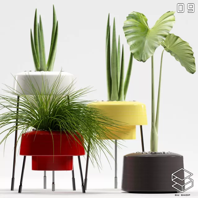 MODERN PLANT - SKETCHUP 3D MODEL - VRAY OR ENSCAPE - ID12077