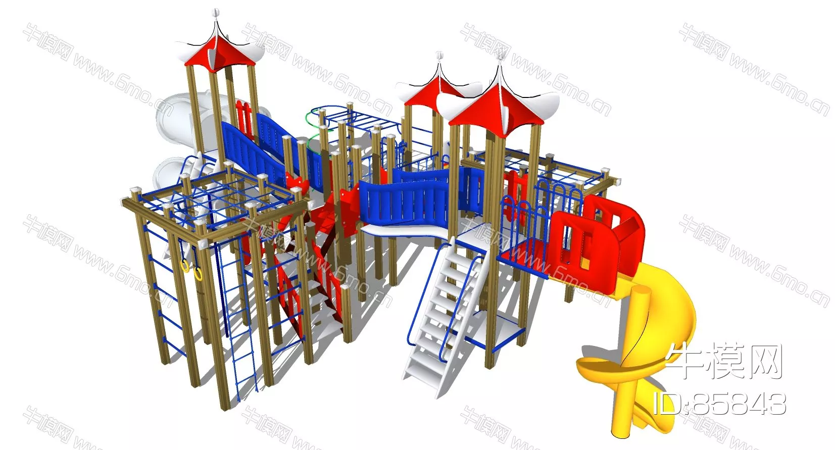 MODERN PLAYGROUND - SKETCHUP 3D MODEL - ENSCAPE - 85843