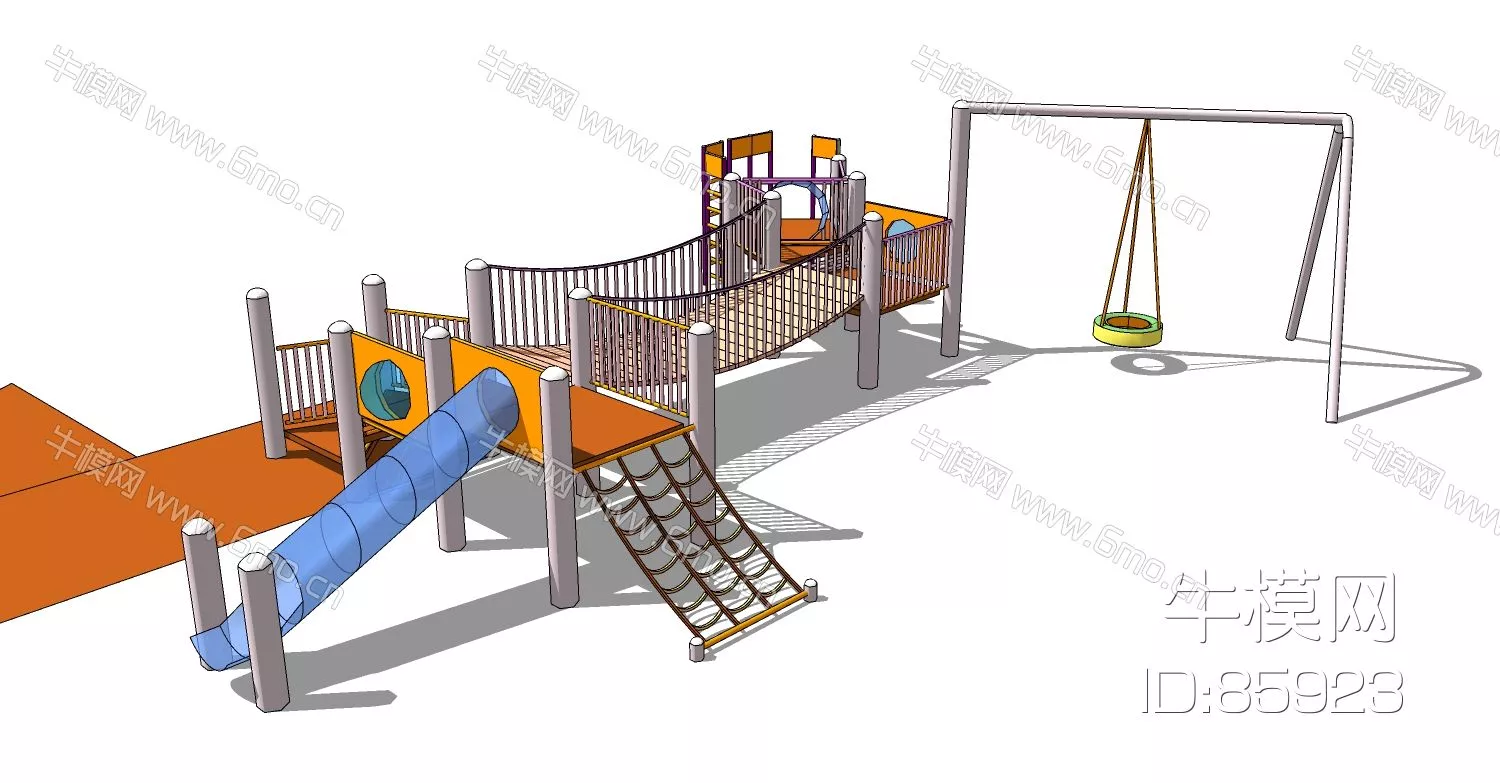 MODERN PLAYGROUND - SKETCHUP 3D MODEL - ENSCAPE - 85923