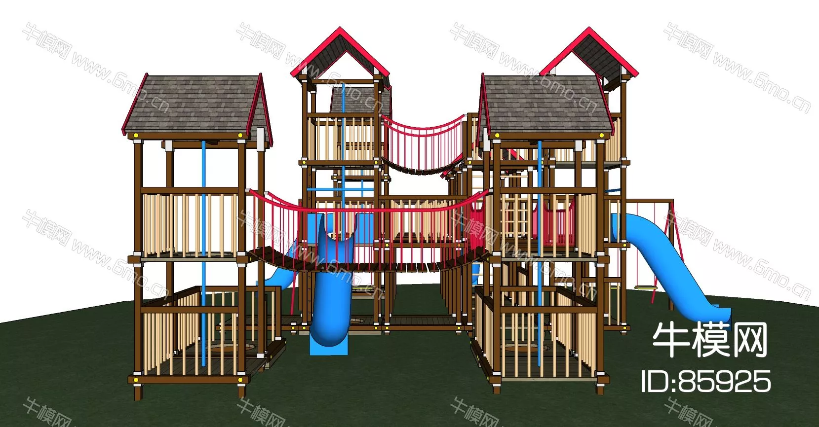 MODERN PLAYGROUND - SKETCHUP 3D MODEL - ENSCAPE - 85925