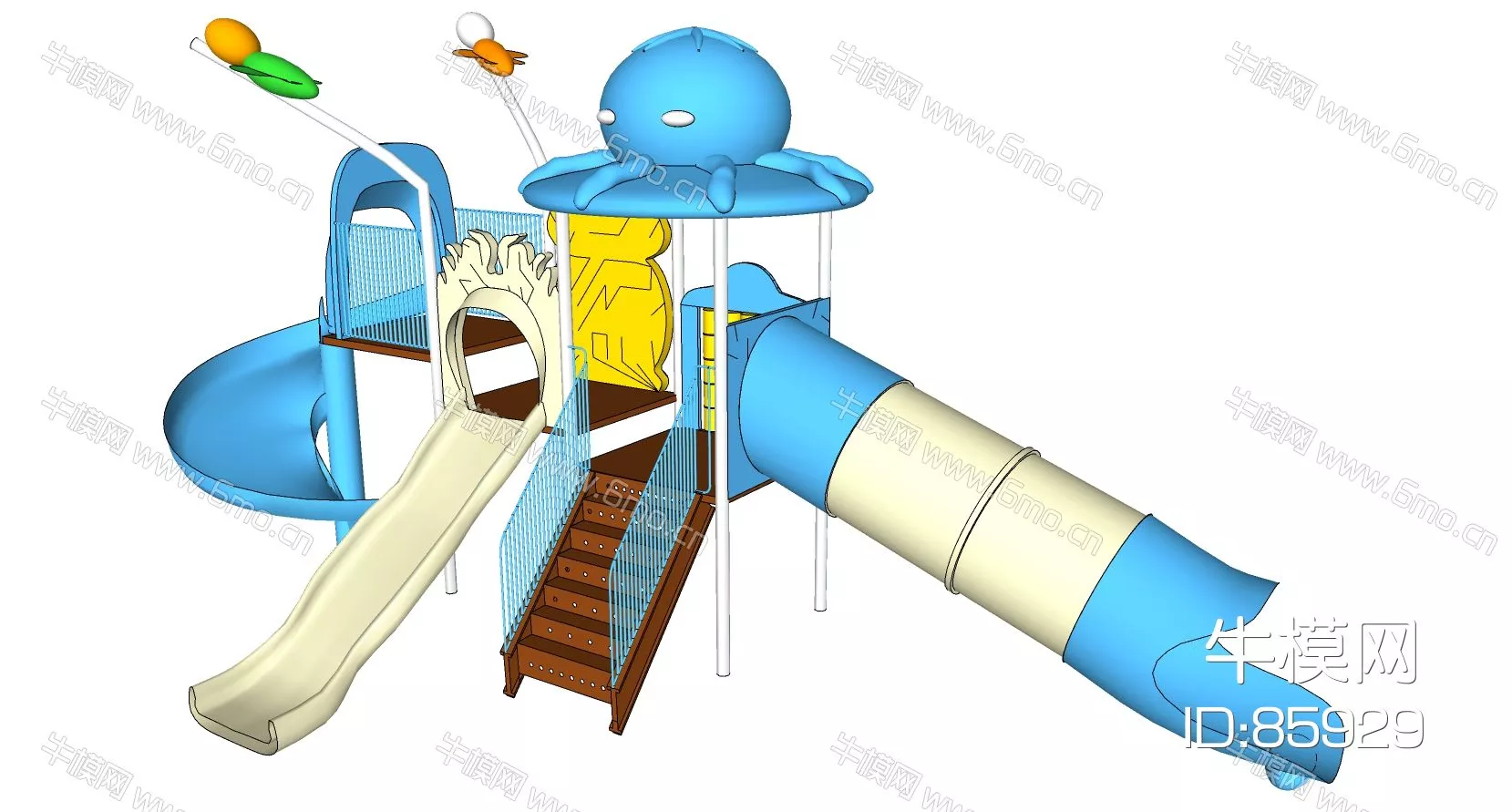 MODERN PLAYGROUND - SKETCHUP 3D MODEL - ENSCAPE - 85929